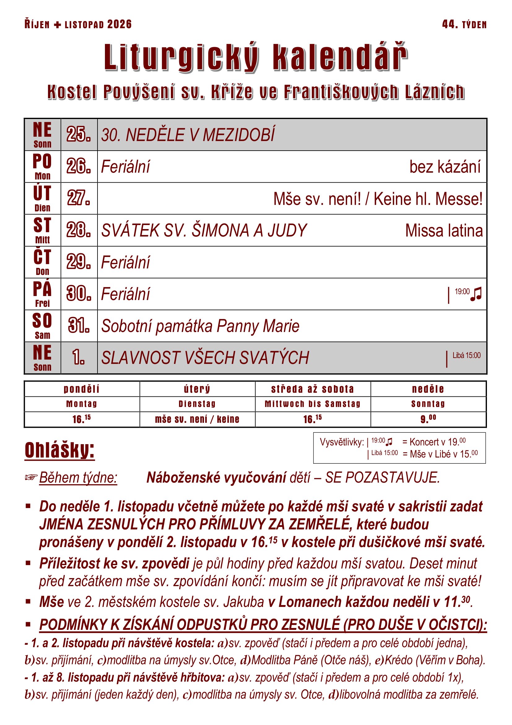 44. liturgický týden